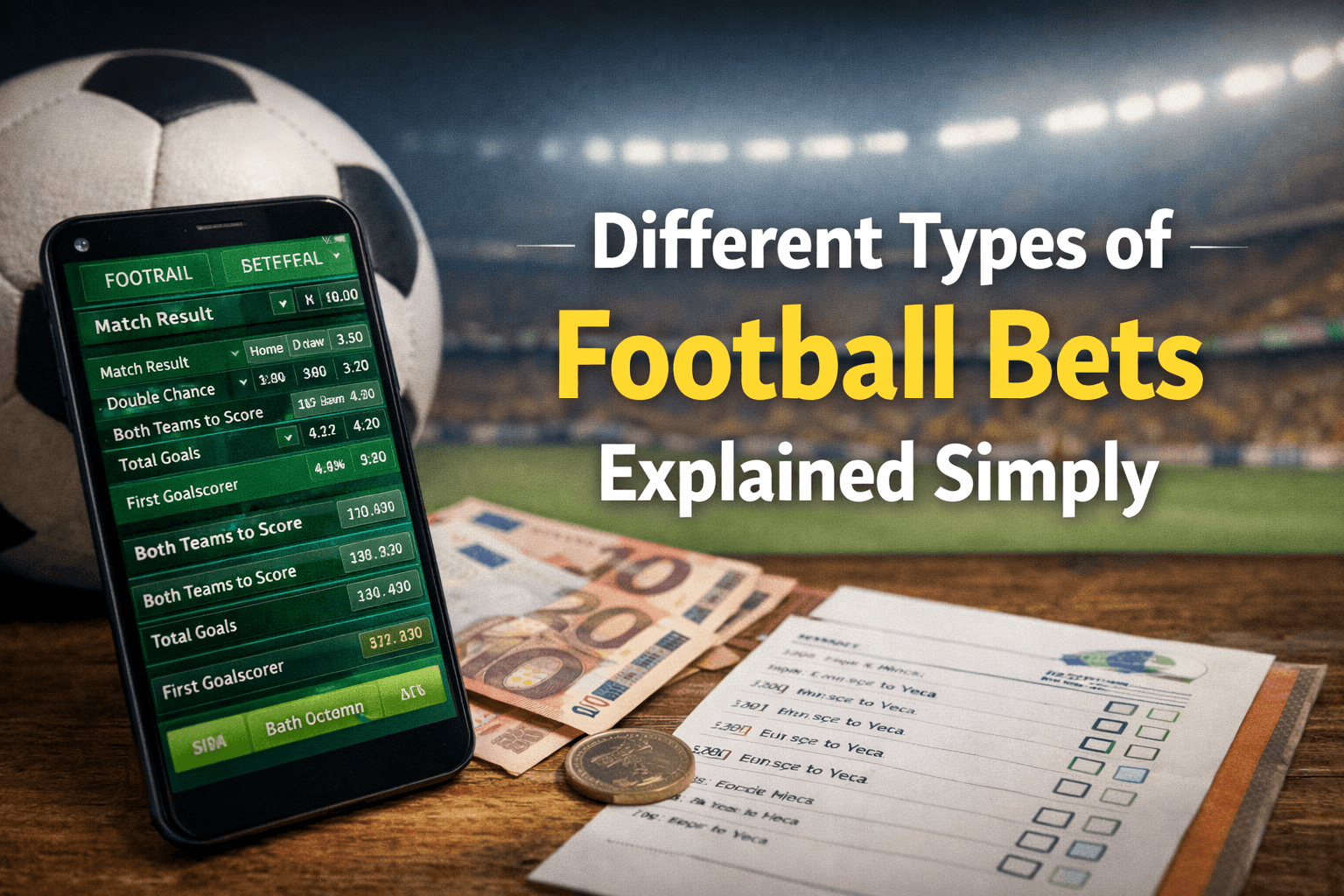 Different Types of Football Bets Explained Simply
